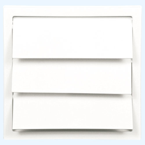 Решетка вытяжная с гравитационными жалюзи ERA 1515К12,5Ф 150х150, d125 белая