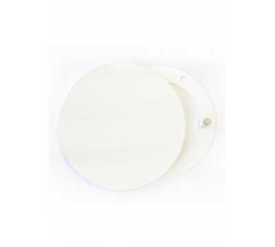 Решетка стальная на магнитах круглая РДК-120 белая