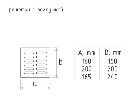 Решетка с заслонкой (заглушкой) 200х200 мм Белая