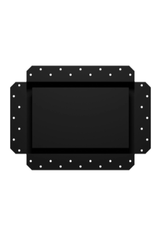 Решетка вентиляционная SGR 300х200 окраш. сталь Matt black ERA