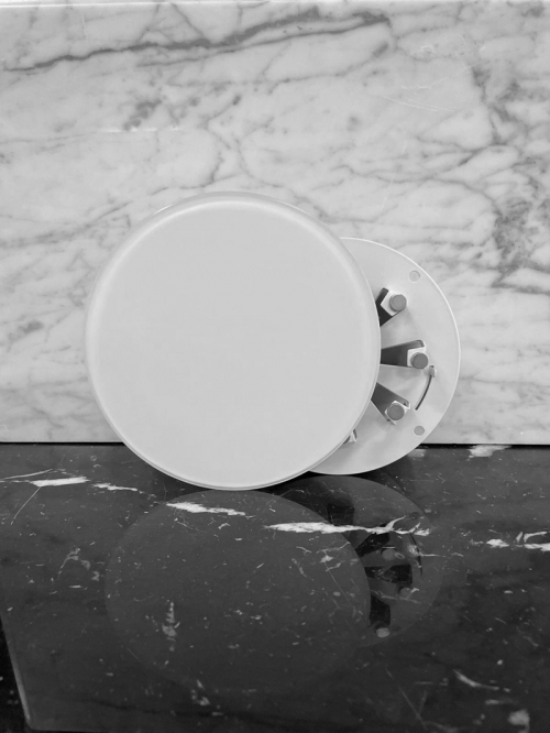 Диффузор стеклянный Mmotors 150 мм белый с регулировкой расхода воздуха